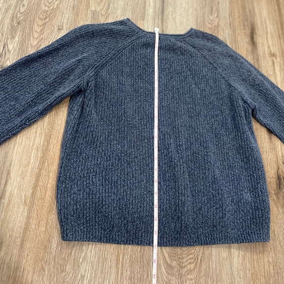 Vintage LL Bean—Women’s M— Blue Knit Sweater—100% Cotton— GREAT Condition! - Picture 7 of 8
